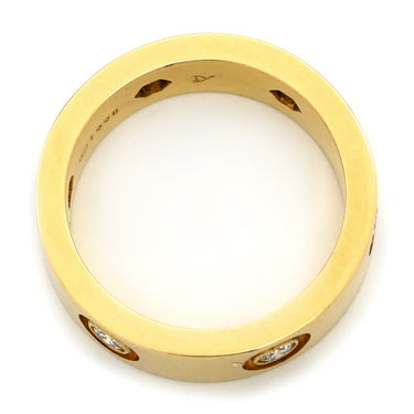 カルティエ Cartier ラブリング フルダイヤ イエローゴールド K18YG ダイヤモンド #60 リング 指輪 LOVE Ring イエローゴールド YG Au750 18K 18金 6P 6石 6粒 11号