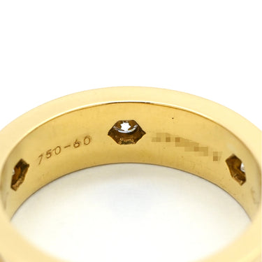 カルティエ Cartier ラブリング フルダイヤ イエローゴールド K18YG ダイヤモンド #60 リング 指輪 LOVE Ring イエローゴールド YG Au750 18K 18金 6P 6石 6粒 11号