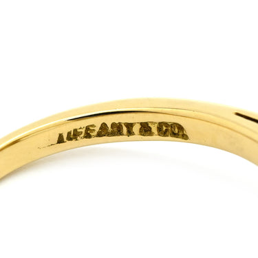 ティファニー Tiffany & Co XO リング イエローゴールド K18YG パール リング 指輪 T&Co. Au750 18K 18金 1P 1石 1粒 パール 真珠 8.5号