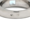 カルティエ Cartier タンクリング ブルー×ホワイトゴールド K18WG アクアマリン #53(JP13) リング 指輪 青 Au750 18KWG アクアマリン スクエアカット 13号