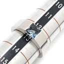 カルティエ Cartier タンクリング ブルー×ホワイトゴールド K18WG アクアマリン #53(JP13) リング 指輪 青 Au750 18KWG アクアマリン スクエアカット 13号
