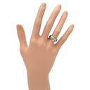 カルティエ Cartier トリニティ クラシック セラミック ホワイトゴールド K18WG #48(JP8) リング 指輪 750 18K WG 単色 3連 7.5号