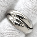 カルティエ Cartier トリニティ クラシック セラミック ホワイトゴールド K18WG #48(JP8) リング 指輪 750 18K WG 単色 3連 7.5号