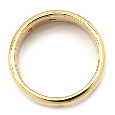 ジョージジェンセン Georg Jensen イエローゴールド×ピンクゴールド K18YG K18PG リング 指輪 K18YG×K18PG Au750 18K 18金 2連 2重 13.5号