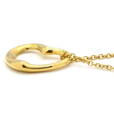 ティファニー Tiffany & Co オープンハート イエローゴールド K18YG ネックレス T＆Co. イエローゴールド YG Au750 18K 18金 エルサペレッティ