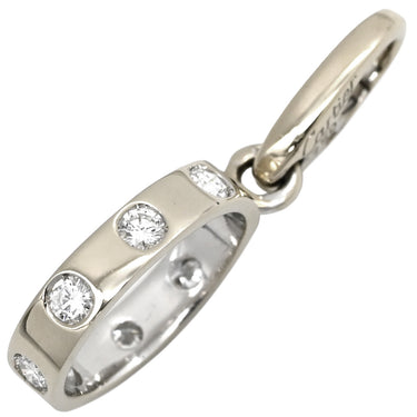 カルティエ Cartier ラブチャーム フルダイヤ ホワイトゴールド K18WG ダイヤモンド ペンダントトップ 6Pダイヤ 750WG 18K
