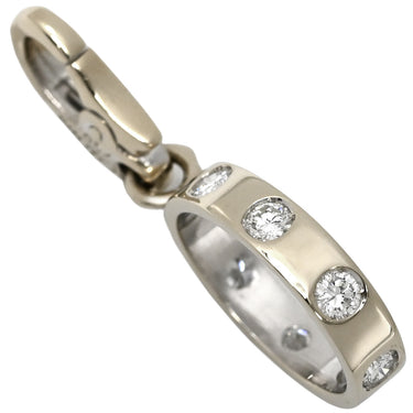 カルティエ Cartier ラブチャーム フルダイヤ ホワイトゴールド K18WG ダイヤモンド ペンダントトップ 6Pダイヤ 750WG 18K