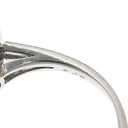 ノンブランド NON BRAND スターサファイア ダイヤ ブルー×プラチナシルバー Pt900 サファイア リング 指輪 13.50ct オーバルカボションカット Pt900 青 艶消し加工 マット仕上げ 天然石 10号