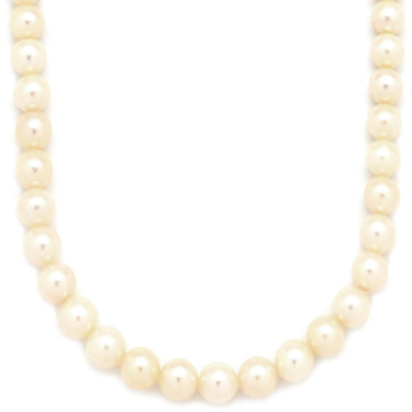 ノンブランド NON BRAND パール 7.0mm パールホワイト シルバー パール ネックレス あこや アコヤ 真珠 silver シルバー 1連 ラウンド セミラウンド