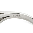 ノンブランド NON BRAND スタールビー 3.43ct ダイヤ ピンクレッド×プラチナシルバー Pt900 ルビー ダイヤモンド リング 指輪 赤 ピンク 1P 1石 1粒 プラチナ Pt900 メレ パヴェ バケット オーバル カボション 12号