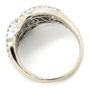 ノンブランド NON BRAND ダイヤモンド 1.50ct ホワイトゴールド K18WG ダイヤモンド リング 指輪 パヴェダイヤ バゲットカット デザインリング 18K 750 WG 17号