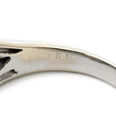 ノンブランド NON BRAND ダイヤモンド 1.50ct ホワイトゴールド K18WG ダイヤモンド リング 指輪 パヴェダイヤ バゲットカット デザインリング 18K 750 WG 17号