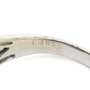 ノンブランド NON BRAND ダイヤモンド 1.50ct ホワイトゴールド K18WG ダイヤモンド リング 指輪 パヴェダイヤ バゲットカット デザインリング 18K 750 WG 17号