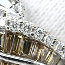 ノンブランド NON BRAND ダイヤモンド 1.50ct ホワイトゴールド K18WG ダイヤモンド リング 指輪 パヴェダイヤ バゲットカット デザインリング 18K 750 WG 17号