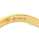 ノンブランド NON BRAND ゴールドリング イエローゴールド K18YG エメラルド ダイヤモンド リング 指輪 Au750 18金 ダイヤモンド エメラルド スピナーリング リボンモチーフ 蝶 11号