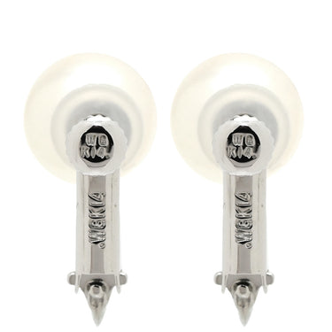 ノンブランド NON BRAND パール 8.5mm 両耳用 パールホワイト×ホワイトゴールド K14WG パール イヤリング K14WG 1P 1粒 あこや アコヤ 真珠 ラウンドシェイプ
