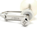 ノンブランド NON BRAND パール 8.5mm 両耳用 パールホワイト×ホワイトゴールド K14WG パール イヤリング K14WG 1P 1粒 あこや アコヤ 真珠 ラウンドシェイプ