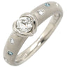 ノンブランド NON BRAND ダイヤモンド 0.3ct プラチナシルバー Pt900 ダイヤモンド リング 指輪 ブリリアントカット デザインリング プラチナ900 7号