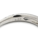 ノンブランド NON BRAND ダイヤモンド 0.3ct プラチナシルバー Pt900 ダイヤモンド リング 指輪 ブリリアントカット デザインリング プラチナ900 7号