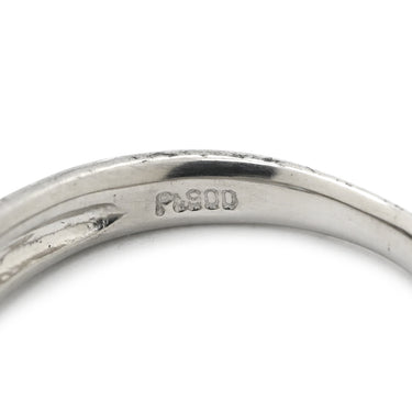 ノンブランド NON BRAND ダイヤモンド 0.3ct プラチナシルバー Pt900 ダイヤモンド リング 指輪 ブリリアントカット デザインリング プラチナ900 7号