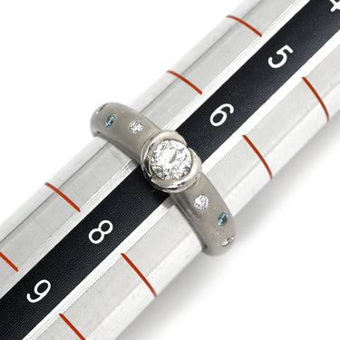 ノンブランド NON BRAND ダイヤモンド 0.3ct プラチナシルバー Pt900 ダイヤモンド リング 指輪 ブリリアントカット デザインリング プラチナ900 7号