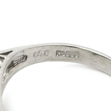 ノンブランド NON BRAND ダイヤモンド 0.50ct リング プラチナシルバー Pt900 ダイヤモンド リング 指輪 V字 Vライン プラチナ900 11号