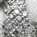 ノンブランド NON BRAND ダイヤ 1.0ct プラチナシルバー Pt900 ダイヤモンド リング 指輪 Pt900 パヴェ メレ V字デザイン Vライン 12.5号
