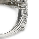 ノンブランド NON BRAND ダイヤ 1.0ct プラチナシルバー Pt900 ダイヤモンド リング 指輪 Pt900 パヴェ メレ V字デザイン Vライン 12.5号