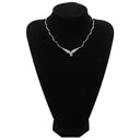 ノンブランド NON BRAND ダイヤ ペンダント ホワイトゴールド K18WG ダイヤモンド ネックレス K18WG Au750 18K 18金 メレダイア ウィング 翼デザイン プレートチェーン 雫 1P