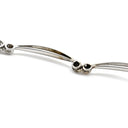 ノンブランド NON BRAND ダイヤ ペンダント ホワイトゴールド K18WG ダイヤモンド ネックレス K18WG Au750 18K 18金 メレダイア ウィング 翼デザイン プレートチェーン 雫 1P