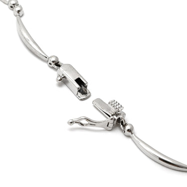 ノンブランド NON BRAND ダイヤ ペンダント ホワイトゴールド K18WG ダイヤモンド ネックレス K18WG Au750 18K 18金 メレダイア ウィング 翼デザイン プレートチェーン 雫 1P