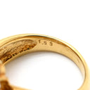 ノンブランド NON BRAND ダイヤリング イエローゴールド K18YG ダイヤモンド リング 指輪 K18 Au750 YG 1.53ct ダイヤモンド クラスターセッティング 11号