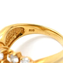 ノンブランド NON BRAND ダイヤリング イエローゴールド K18YG ダイヤモンド リング 指輪 K18 Au750 YG 1.53ct ダイヤモンド クラスターセッティング 11号