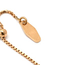 ノンブランド NON BRAND クロス ダイヤモンド ピンクゴールド K18PG ダイヤモンド ネックレス Au750 18K 18金 PG フラワーモチーフ 5P 5粒