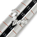ノンブランド NON BRAND ダイヤモンド 1.14ct プラチナシルバー Pt900 ダイヤモンド リング 指輪 V字 Vライン プラチナ900 PM900 マーキスカット 7石 12号