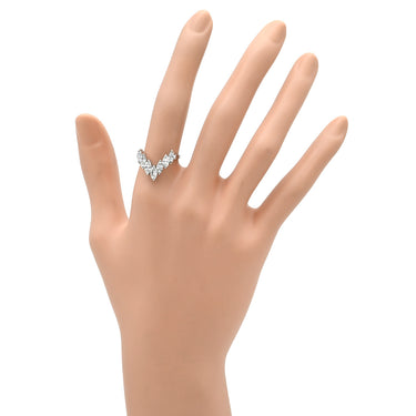 ノンブランド NON BRAND ダイヤモンド 1.14ct プラチナシルバー Pt900 ダイヤモンド リング 指輪 V字 Vライン プラチナ900 PM900 マーキスカット 7石 12号