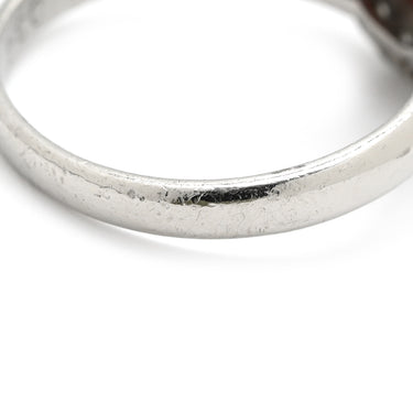 ノンブランド NON BRAND スタールビー 1.96ct ダイヤ レッドXプラチナシルバー Pt900 ルビー ダイヤモンド リング 指輪 赤 1粒 テーパー メレダイヤ オーバルカボションカット プラチナ 13.5号