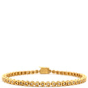 ノンブランド NON BRAND テニスブレスレット 1.0ct ダイヤモンド イエローゴールド K18YG ダイヤモンド ブレスレット 18K 750 YG 18金