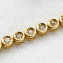 ノンブランド NON BRAND テニスブレスレット 1.0ct ダイヤモンド イエローゴールド K18YG ダイヤモンド ブレスレット 18K 750 YG 18金