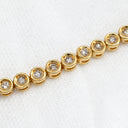 ノンブランド NON BRAND テニスブレスレット 1.0ct ダイヤモンド イエローゴールド K18YG ダイヤモンド ブレスレット 18K 750 YG 18金