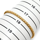 ノンブランド NON BRAND テニスブレスレット 1.0ct ダイヤモンド イエローゴールド K18YG ダイヤモンド ブレスレット 18K 750 YG 18金