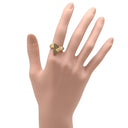 ノンブランド NON BRAND ダイヤ リング イエローゴールド K18YG ダイヤモンド リング 指輪 Au750 18K 18金 YG ブラウンダイヤ 0.51t 2連 トライアングル 14号