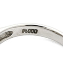 ノンブランド NON BRAND 白蝶パール ダイヤリング プラチナシルバー Pt900 パール ダイヤモンド リング 指輪 1粒 1P プラチナ900 11.5号