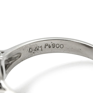 ノンブランド NON BRAND 黒蝶パール 10.8mm ダイヤ 0.41ct プラチナシルバー Pt900 パール ダイヤモンド リング 指輪 1P 1粒 大粒 真珠 ブラックパール Pt ダイヤ 17号
