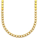 ノンブランド NON BRAND ダイヤ ペンダント イエローゴールド K18YG ダイヤモンド ネックレス Au750 18K 18金 インライン ベゼルセッティング 2.04ct