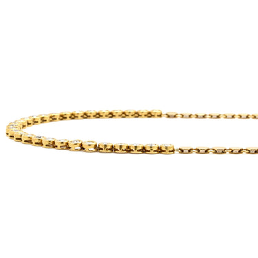 ノンブランド NON BRAND ダイヤ ペンダント イエローゴールド K18YG ダイヤモンド ネックレス Au750 18K 18金 インライン ベゼルセッティング 2.04ct