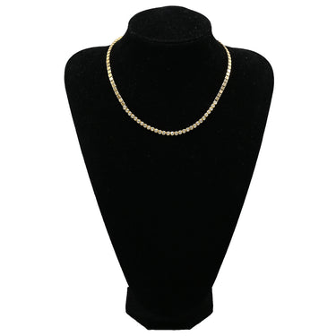 ノンブランド NON BRAND ダイヤ ペンダント イエローゴールド K18YG ダイヤモンド ネックレス Au750 18K 18金 インライン ベゼルセッティング 2.04ct