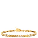 ノンブランド NON BRAND テニスブレスレット 1.0ct ダイヤモンド イエローゴールド K18YG ダイヤモンド ブレスレット