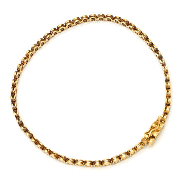 ノンブランド NON BRAND テニスブレスレット 1.0ct ダイヤモンド イエローゴールド K18YG ダイヤモンド ブレスレット