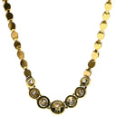 ノンブランド NON BRAND ダイヤ ペンダント イエローゴールド K18YG ダイヤモンド ネックレス Au750 18K 18金 ダイヤモンド7P 7粒 ベゼルセッティング 1.00ct